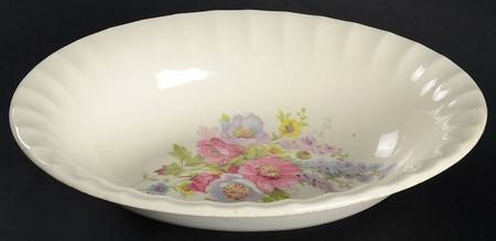 Spring Bouquet 9" Oval Vegetable Bowl by Edwin Knowles
