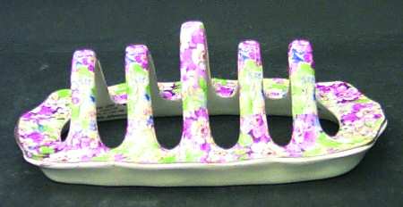 Apple Blossom Chintz Toast Server