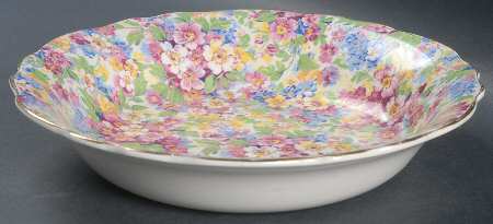 Apple Blossom Chintz Coupe Soup Bowl