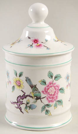 Chinese Rose 7" Storage Jar & Lid