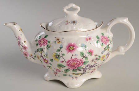 Chinese Rose Teapot & Lid