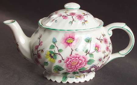Chinese Rose Teapot & Lid