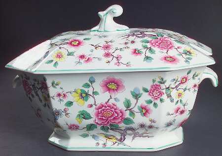 Chinese Rose Tureen &  Lid