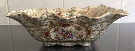 Pompadour (England) 10" Rectangular Vegetable Bowl