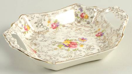 Pompadour (England) Handled Tray
