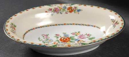 Kingsly 10" Oval Vegetable Bowl