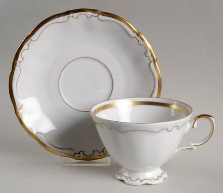 Keystone Footed Cup & Saucer Set by Kronester