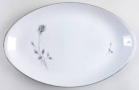 Enchanting Rose 14" Oval Serving Platter