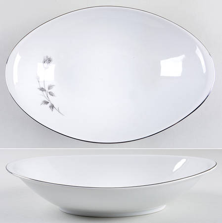 Enchanting Rose 11" Oval Vegetable Bowl