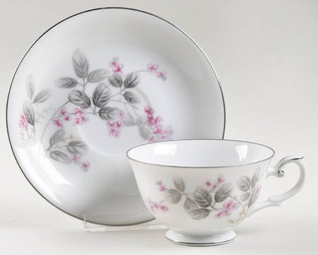 Diana Footed Cup & Saucer Set by Kyoto