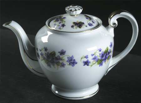 Violet Teapot & Lid