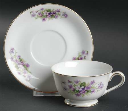 Footed Cup & Saucer Set