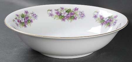 Violet 10" Round Vegetable Bowl
