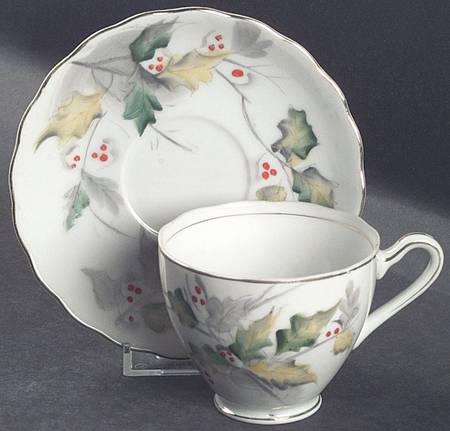 Flower of The Month Series Footed Cup & Saucer Set