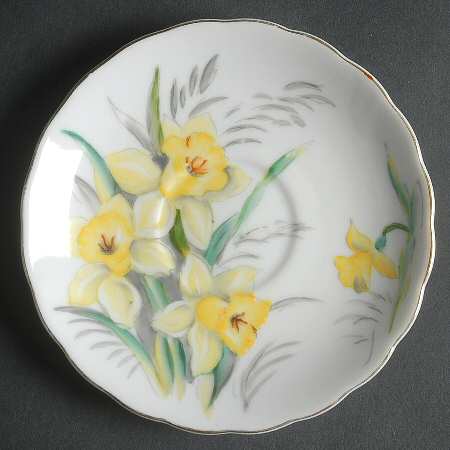 Flower of The Month Series Saucer for Footed Cup