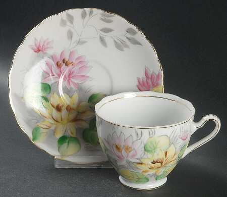 Flower of The Month Series Footed Cup & Saucer Set
