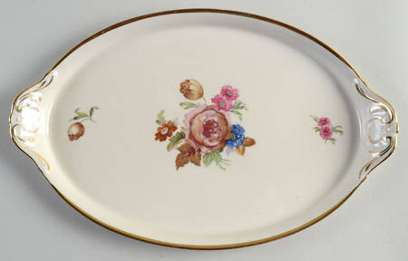 Rosenborg 12" Oval Handled Tray