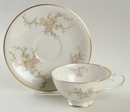 Hathaway Footed Cup & Saucer Set