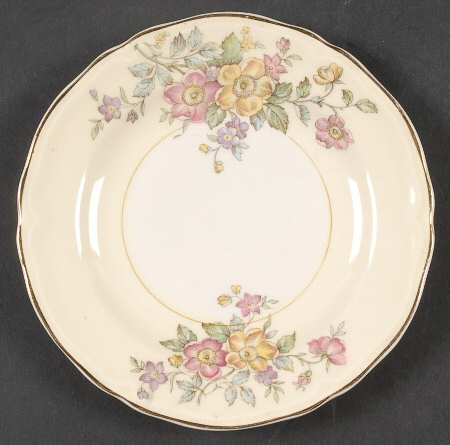 Bouquet Bread & Butter Plate by Edwin Knowles