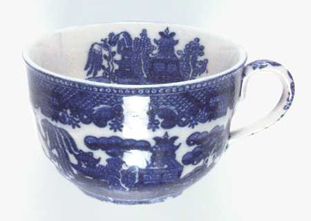 Blue Willow Flat Cup
