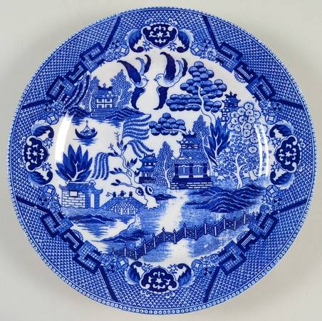 Blue Willow Luncheon Plate