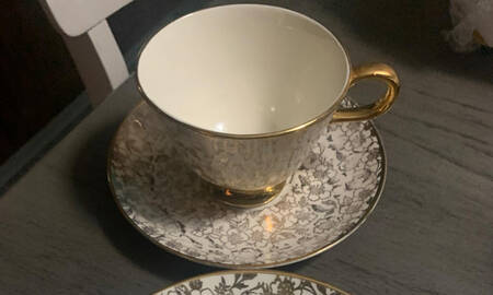 KCH1 Footed Cup & Saucer Set