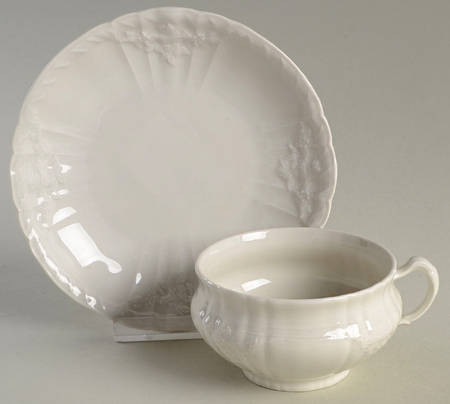 Rocaille Footed Cup & Saucer Set