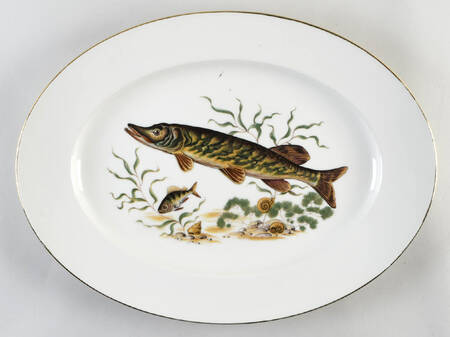 JKW75 RIM 18" Oval Serving Platter