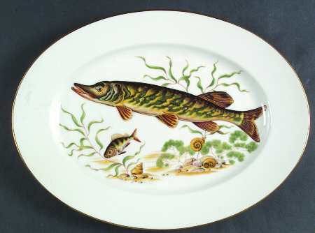 JKW75 RIM 14" Oval Serving Platter