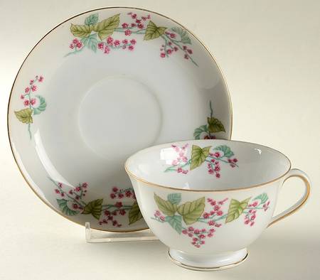 Footed Cup & Saucer Set