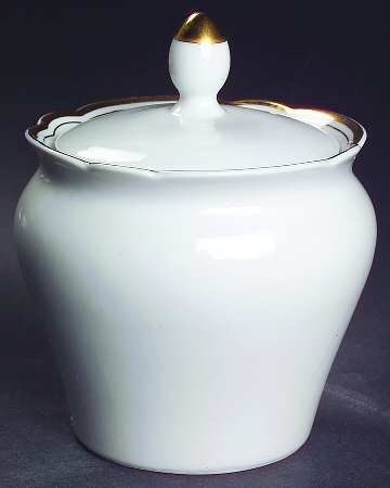 KHL21 (Gold Trim) Sugar Bowl & Lid