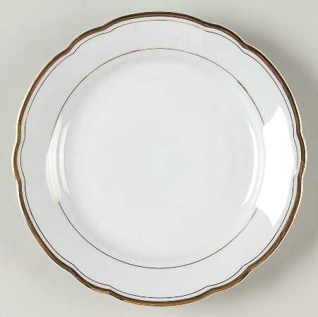 KHL21 (Gold Trim) Bread & Butter Plate