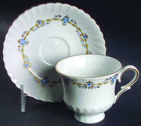 Irene Footed Cup & Saucer Set