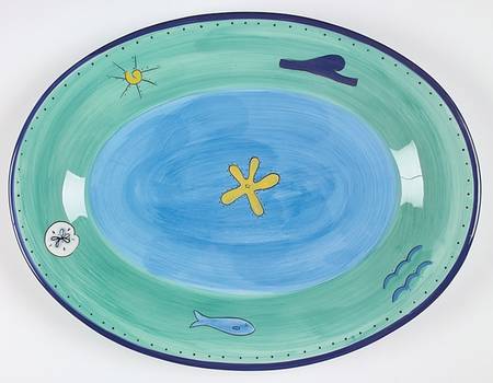 Kih1 18" Oval Serving Platter