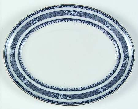 Ormonde (Dark Blue) 11" Oval Serving Platter