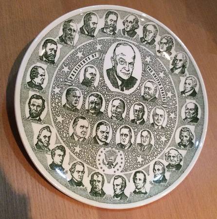 Presidents of the United States Dinner Plate