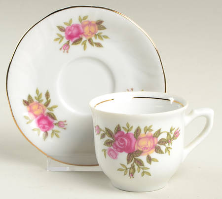 KRA1 Flat Demitasse Cup & Saucer Set