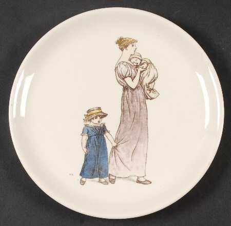 Almanack Dessert/Pie Plate by Kate Greenaway