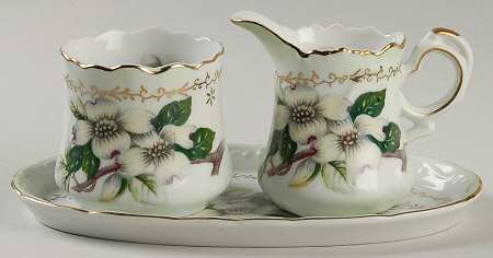 KPJ1 Mini Creamer & Open Sugar with Tray by Kpm Japan