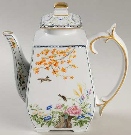 Birds & Flowers of the Orient Coffee Pot & Lid
