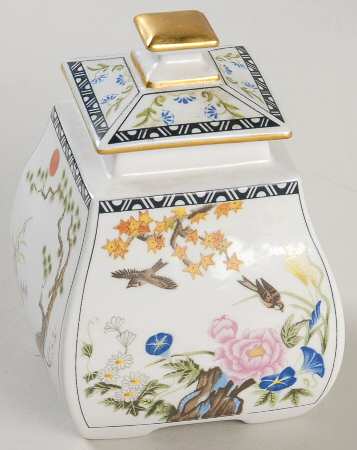 Birds & Flowers of the Orient Sugar Bowl & Lid