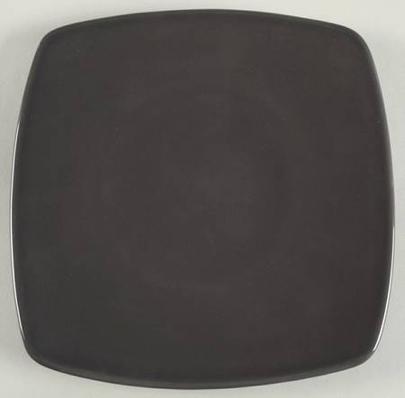 Solid Grey Square Salad Plate