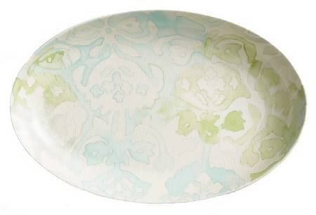 Water Color 12" Oval Serving Platter by Kim Seybert