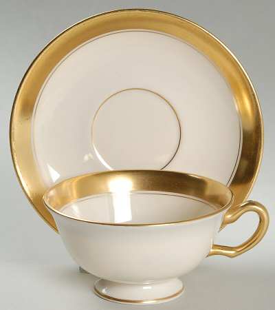 86 1-2 Footed Cup & Saucer Set