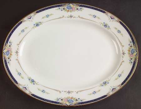 Abigail 13" Oval Serving Platter by Lenox