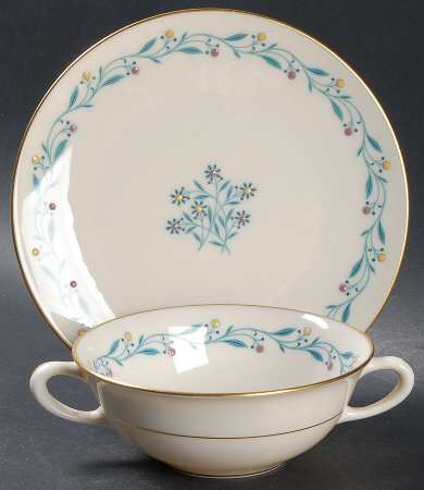 Arcadia Flat Cream Soup Bowl & Saucer Set
