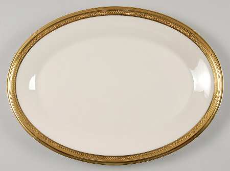 Aristocrat 14" Oval Serving Platter by Lenox