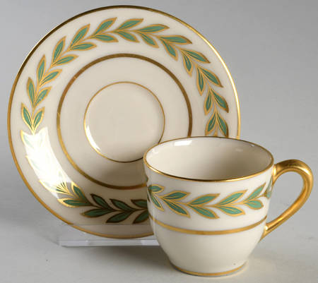 Athenia (Rim Shape) Demitasse Cup & Saucer Set