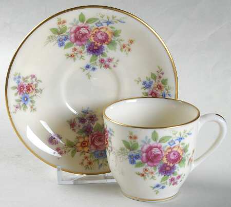 Aurora Flat Demitasse Cup & Saucer Set