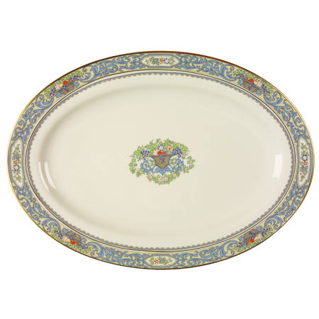 Autumn (Newer, Gold Backstamp) 16" Oval Serving Platter
